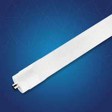 Load image into Gallery viewer, T8 8ft LED Tube/Bulb - 48w/40w/36w/32w Wattage Adjustable, 130lm/w, 3000k/4000k/5000k/6500k CCT Changeable, Frosted, FA8 Single Pin, Double End Power - Ballast Bypass - LEDMyPlace