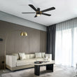 Load image into Gallery viewer, TARRASA 52 inch 5 - Blade Flush Mount Smart Ceiling Fan with LED Light &amp; Remote - LEDMyPlace