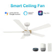 Load image into Gallery viewer, TARRASA 52 inch 5 - Blade Smart Ceiling Fan with LED Light &amp; Remote - LEDMyPlace