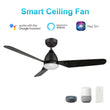 Load image into Gallery viewer, TOULON 52 inch 3 - Blade Smart Ceiling Fan with LED Light &amp; Remote - LEDMyPlace