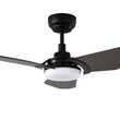 Load image into Gallery viewer, Trailblazer 52 In. Wi - Fi Best Smart Ceiling Fan w/ Remote Control &amp; LED Light, Alexa/Siri/Google Home Compatible, Black/dark Wooden Pattern (3 - Blade) - LEDMyPlace