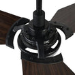 Load image into Gallery viewer, Trailblazer 52 In. Wi - Fi Best Smart Ceiling Fan w/ Remote Control &amp; LED Light, Alexa/Siri/Google Home Compatible, Black/dark Wooden Pattern (3 - Blade) - LEDMyPlace