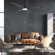 Load image into Gallery viewer, Trailblazer 52 In. Wi - Fi Best Smart Ceiling Fan w/ Remote Control &amp; LED Light, Alexa/Siri/Google Home Compatible, Black/dark Wooden Pattern (3 - Blade) - LEDMyPlace