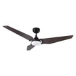 Load image into Gallery viewer, Trailblazer 52 In. Wi - Fi Best Smart Ceiling Fan w/ Remote Control &amp; LED Light, Alexa/Siri/Google Home Compatible, Black/dark Wooden Pattern (3 - Blade) - LEDMyPlace