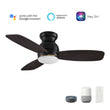 Load image into Gallery viewer, TRENTO 44 inch 3 - Blade Flush Mount Smart Ceiling Fan with LED Light &amp; Remote - LEDMyPlace