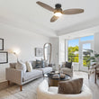 Load image into Gallery viewer, TRENTO 48 inch 3 - Blade Flush Mount Smart Ceiling Fan with LED Light &amp; Remote - LEDMyPlace