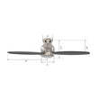 Load image into Gallery viewer, TRENTO 48 inch 3 - Blade Flush Mount Smart Ceiling Fan with LED Light &amp; Remote - LEDMyPlace