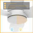 Load image into Gallery viewer, TRENTO 48 inch 3 - Blade Flush Mount Smart Ceiling Fan with LED Light &amp; Remote - LEDMyPlace