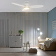 Load image into Gallery viewer, TRENTO 48 inch 3 - Blade Flush Mount Smart Ceiling Fan with LED Light &amp; Remote - LEDMyPlace