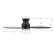 Load image into Gallery viewer, TRENTO 60 inch 3 - Blade Flush Mount Smart Ceiling Fan with LED Light &amp; Remote - LEDMyPlace