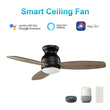 Load image into Gallery viewer, TRENTO 60 inch 3 - Blade Flush Mount Smart Ceiling Fan with LED Light &amp; Remote - LEDMyPlace