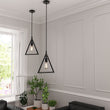 Load image into Gallery viewer, Triangle Shape Pendant Lighting Fixture, E26 Base, Matte Black Finish, UL Listed - LEDMyPlace