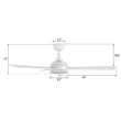 Load image into Gallery viewer, TRYTON 52 inch 3 - Blade Ceiling Fan with LED Light &amp; Remote - LEDMyPlace