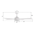 Load image into Gallery viewer, TRYTON 52 inch 4 - Blade Ceiling Fan with LED Light &amp; Remote - LEDMyPlace