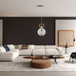 Load image into Gallery viewer, Tula Sphere Glass Indoor &amp; Outdoor Best Pendant Light - Clear - LEDMyPlace