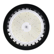 Load image into Gallery viewer, UFO LED High Bay Light 150/120/100 Watt Adjustable, 4000K Cool White, 150LM/W - 155LM/W, 120 - 277VAC, IP65, UL, DLC Listed, 1 - 10V Dim, For LED Warehouse Lighting Retail Workshop Garage Factory Barn Lighting - LEDMyPlace
