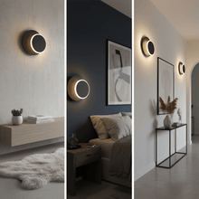 Load image into Gallery viewer, Unique Circular LED Wall Sconce, 11W, 3000K, Diameter 9.9 inch, Modern Round Lamp - LEDMyPlace