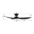 Load image into Gallery viewer, UPTON 45 inch 3 - Blade Flush Mount Smart Ceiling Fan with LED Light &amp; Remote - LEDMyPlace