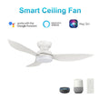 Load image into Gallery viewer, UPTON 45 inch 3 - Blade Flush Mount Smart Ceiling Fan with LED Light &amp; Remote - LEDMyPlace