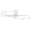 Load image into Gallery viewer, UPTON 45 inch 3 - Blade Flush Mount Smart Ceiling Fan with LED Light &amp; Remote - LEDMyPlace