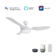 Load image into Gallery viewer, Vena 52 inch 3 - Blade Smart Ceiling Fan with LED Light &amp; Remote - LEDMyPlace