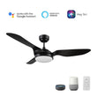 Load image into Gallery viewer, Vena 52 inch 3 - Blade Smart Ceiling Fan with LED Light &amp; Remote - LEDMyPlace