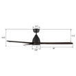 Load image into Gallery viewer, VIENNA 60 inch 3 - Blade Ceiling Fan with LED Light &amp; Remote - LEDMyPlace