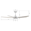 Load image into Gallery viewer, Voyager 52'' Best Smart Ceiling Fan with Remote, Light Kit Included, Works with Google Assistant and Amazon Alexa - LEDMyPlace