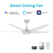 Load image into Gallery viewer, Voyager 52'' Best Smart Ceiling Fan with Remote, Light Kit Included, Works with Google Assistant and Amazon Alexa - LEDMyPlace