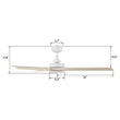 Load image into Gallery viewer, WESTBURY 52 inch 3 - Blade No Light Ceiling Fan with Remote - LEDMyPlace