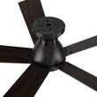 Load image into Gallery viewer, Wynston 52 inch 5 - Blade Flush Mount Ceiling Fan with Remote Control - Black/Walnut &amp; Black Reversible Blades (No Light) - LEDMyPlace