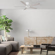Load image into Gallery viewer, Wynston 52 inch 5 - Blade Flush Mount Ceiling Fan with Remote Control - White (No Light) - LEDMyPlace