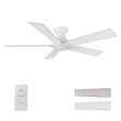 Load image into Gallery viewer, Wynston 52 inch 5 - Blade Flush Mount Ceiling Fan with Remote Control - White (No Light) - LEDMyPlace