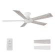 Load image into Gallery viewer, Wynston 52 inch 5 - Blade Flush Mount Ceiling Fan with Remote Control - White (No Light) - LEDMyPlace