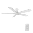 Load image into Gallery viewer, Wynston 52 inch 5 - Blade Flush Mount Ceiling Fan with Remote Control - White (No Light) - LEDMyPlace