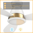 Load image into Gallery viewer, YORK 52 inch 3 - Blade Flush Mount Smart Ceiling Fan with LED Light &amp; Remote - LEDMyPlace