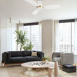 Load image into Gallery viewer, YORK 52 inch 3 - Blade Flush Mount Smart Ceiling Fan with LED Light &amp; Remote - LEDMyPlace
