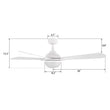 Load image into Gallery viewer, ZELDA 52 inch 4 - Blade Ceiling Fan with LED Light &amp; Remote - LEDMyPlace