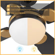 Load image into Gallery viewer, ZELDA 52 inch 4 - Blade Ceiling Fan with LED Light &amp; Remote - LEDMyPlace
