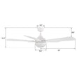 Load image into Gallery viewer, ZELDA 52 inch 5 - Blade Ceiling Fan with LED Light &amp; Remote - LEDMyPlace
