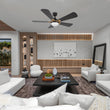 Load image into Gallery viewer, ZELDA 52 inch 5 - Blade Ceiling Fan with LED Light &amp; Remote - LEDMyPlace