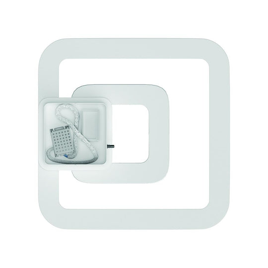Bright White - Indoor Square Ceiling Lights - 45W - 3000K-6500K - 2250LM - Dimmable - Simple Close to Ceiling Fixtures - 2- Square Shape