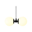 Load image into Gallery viewer, Matte Black, 4-Lights, LED Linear Chandeliers,  40W, 3000K, Pendant Mounting, Dimmable