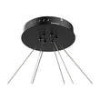 Load image into Gallery viewer, 3-Ring LED Light Circular Chandelier, 102W, 3000K, 4335LM, Matte Black Body Finish, Dimmable, Pendant Mounting