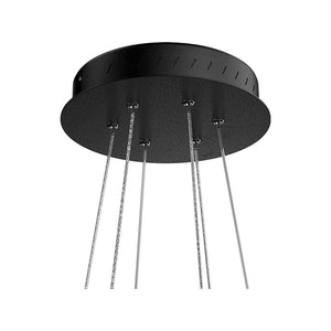 2-Ring, Modern LED Chandelier, 78W, 120V, 3000K, 3985LM, Dimmable