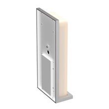 Load image into Gallery viewer, 20W Modern LED Outdoor Wall Sconce Light 5000K 600LM White Acrylic Shade, 120-277V Non-Dimmable, ETL Listed, Wet Location, Painted Silver Finish