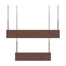 Load image into Gallery viewer, 2-Lights, Square Chandelier Lighting  in Brushed Brown Body Finish, 141W, 3000K, 8800LM, Oxidation Finish Technique, Dimmable