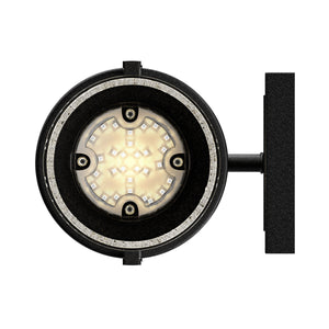 9W Dimmable LED Outdoor Wall Sconce Light, Textured Black Finish, 5000K (Daylight White), 500 Lumens, ETL Listed