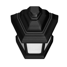Load image into Gallery viewer, 15W LED Outdoor Wall Light, 5000K (Daylight White), Textured Black Finish, 800 Lumens, ETL Listed
