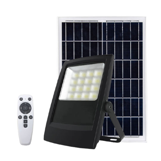 Solar LED Flood Light 4.8W/9W/13.5W, 6000K, Auto On/Off, IP65 Waterproof, with Remote Control & Motion Sensors Detection